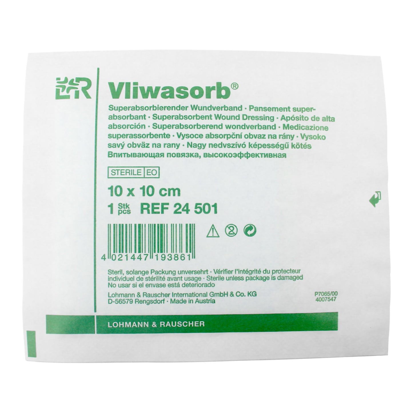 Vliwasorb® Superabsorbent Wound Dressing, 4 x 4 Inch 24501