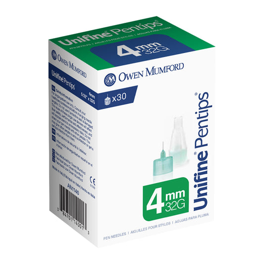 Unifine® Pentips® Standard Insulin Pen Needle, 32 Gauge, 4 mm Length AN 1140