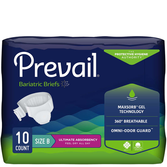 Prevail® Bariatric Ultimate Absorbency Incontinence Brief, Size B PV-094