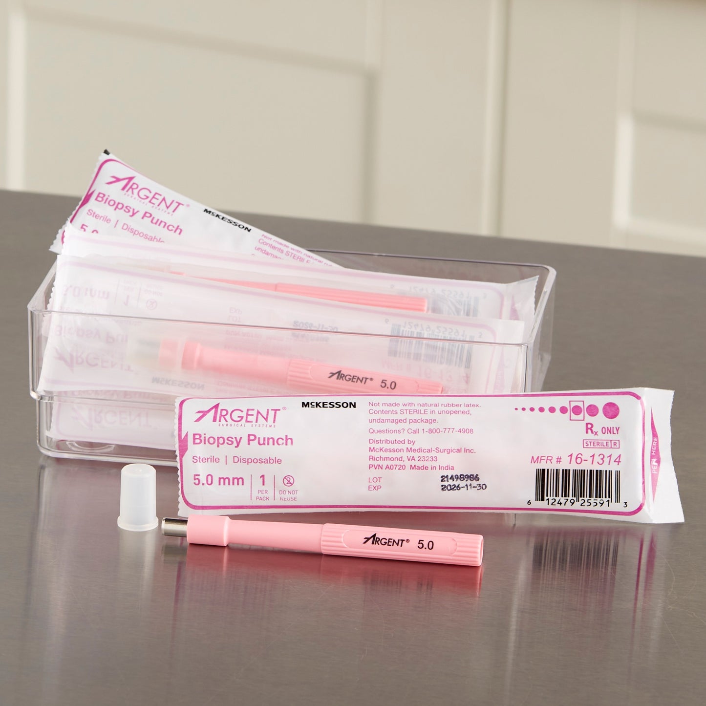 McKesson Argent™ Disposable Biopsy Punches, 5.0 mm 16-1314