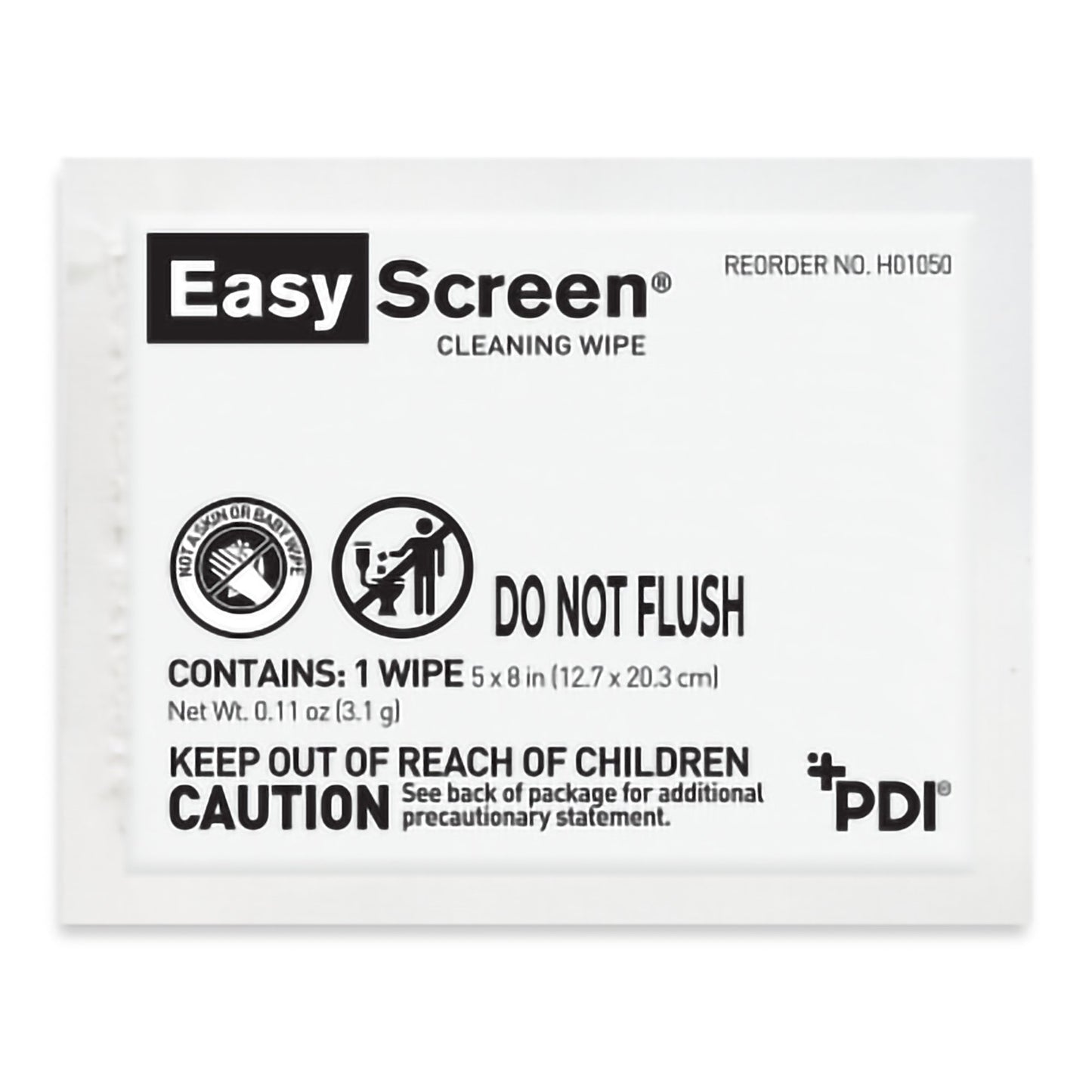 PDI® Easy Screen™ Cleaning Wipe, Individual Packet H01050