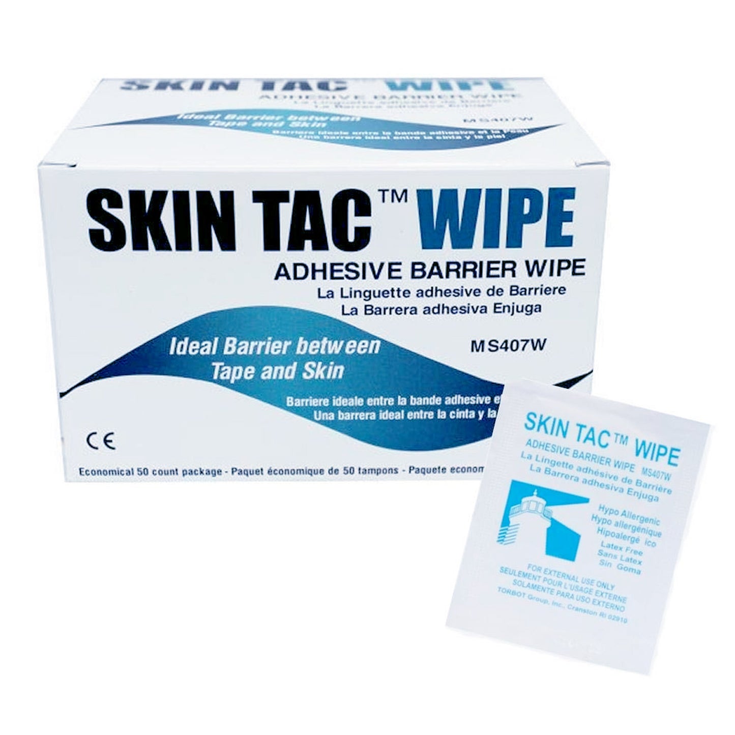 Skin Tac™ Skin Barrier Wipe MS407-W