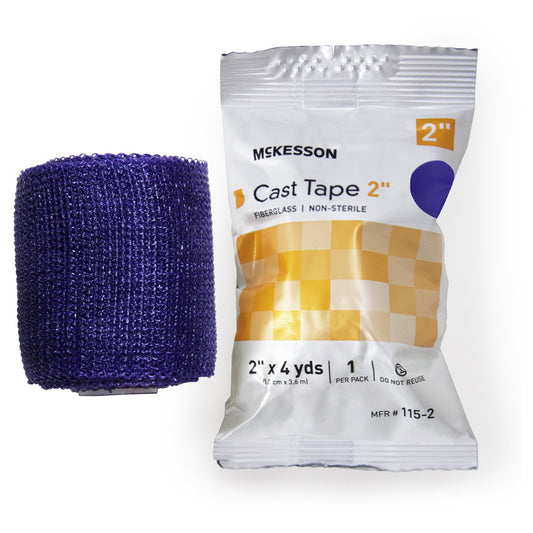 Cast Tape McKesson 2 Inch X 12 Foot Fiberglass Purple - 115-2U