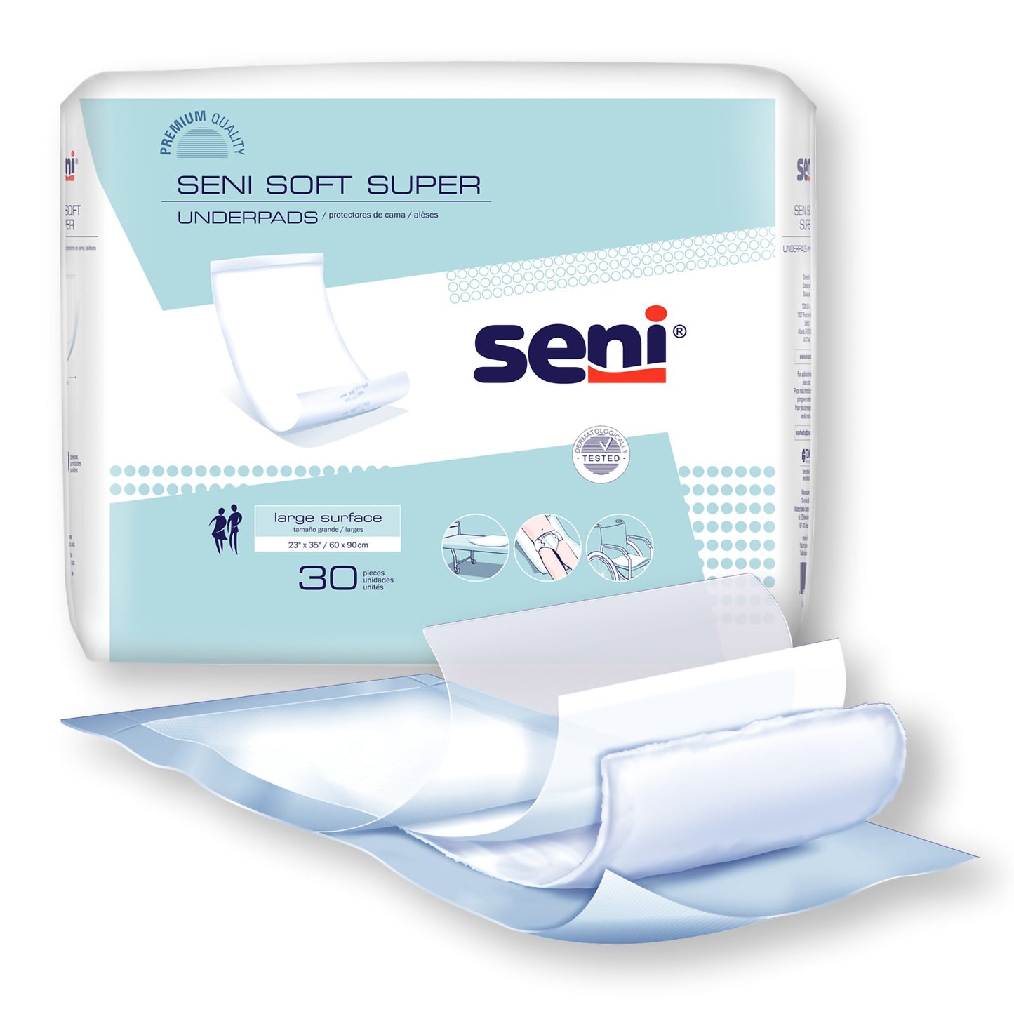 Seni® Soft Super Underpad, Level 2 Absorbency S-0330-US1