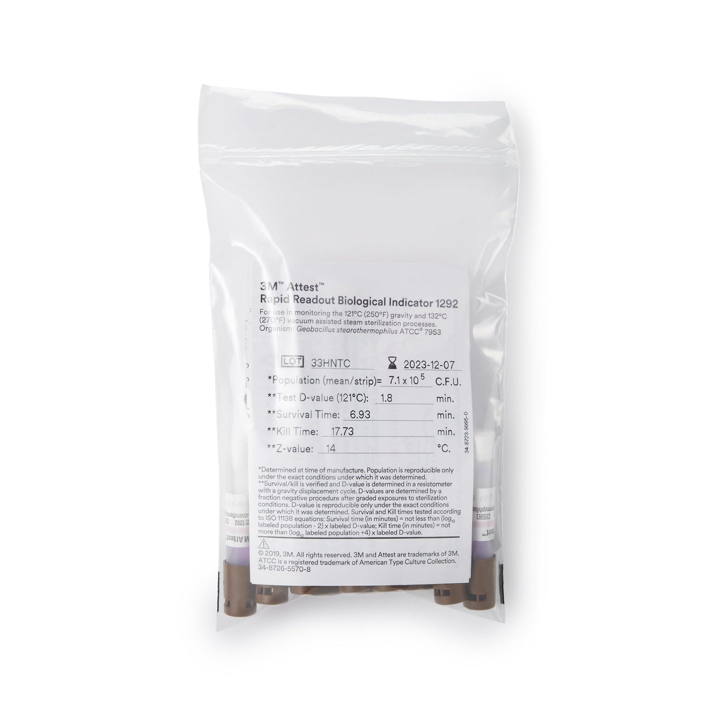 3M™ Attest™ Rapid 5 Steam-Plus Sterilization Biological Indicator Pack 41382