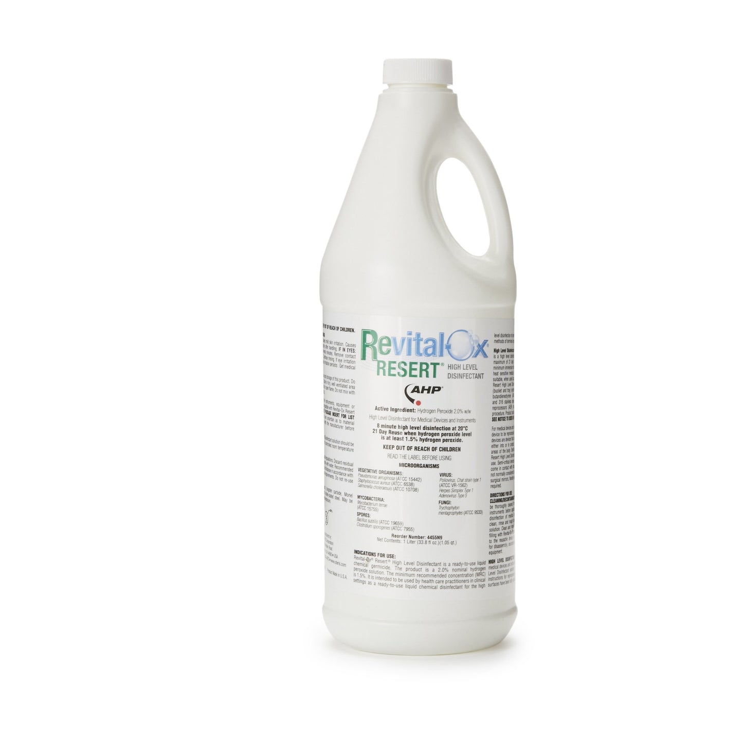 Revital-Ox® RESERT® Hydrogen Peroxide High Level Disinfectant, 1 Liter Bottle 4455N9