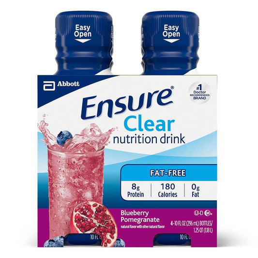 Ensure® Clear Therapeutic Nutrition, Blueberry Pomegranate, 10-ounce bottle 56500