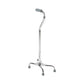 McKesson Steel Chrome Offset Quad Cane, 29 – 37½ Inch 146-10300-4