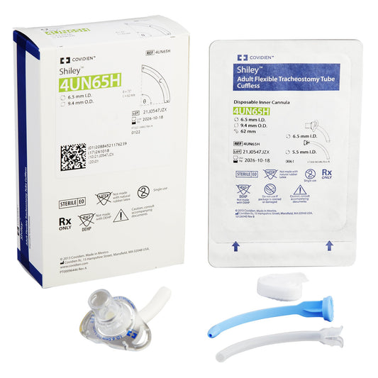 Uncuffed Tracheostomy Tube Shiley™ Disposable IC Size 6.5 Adult - 4UN65H