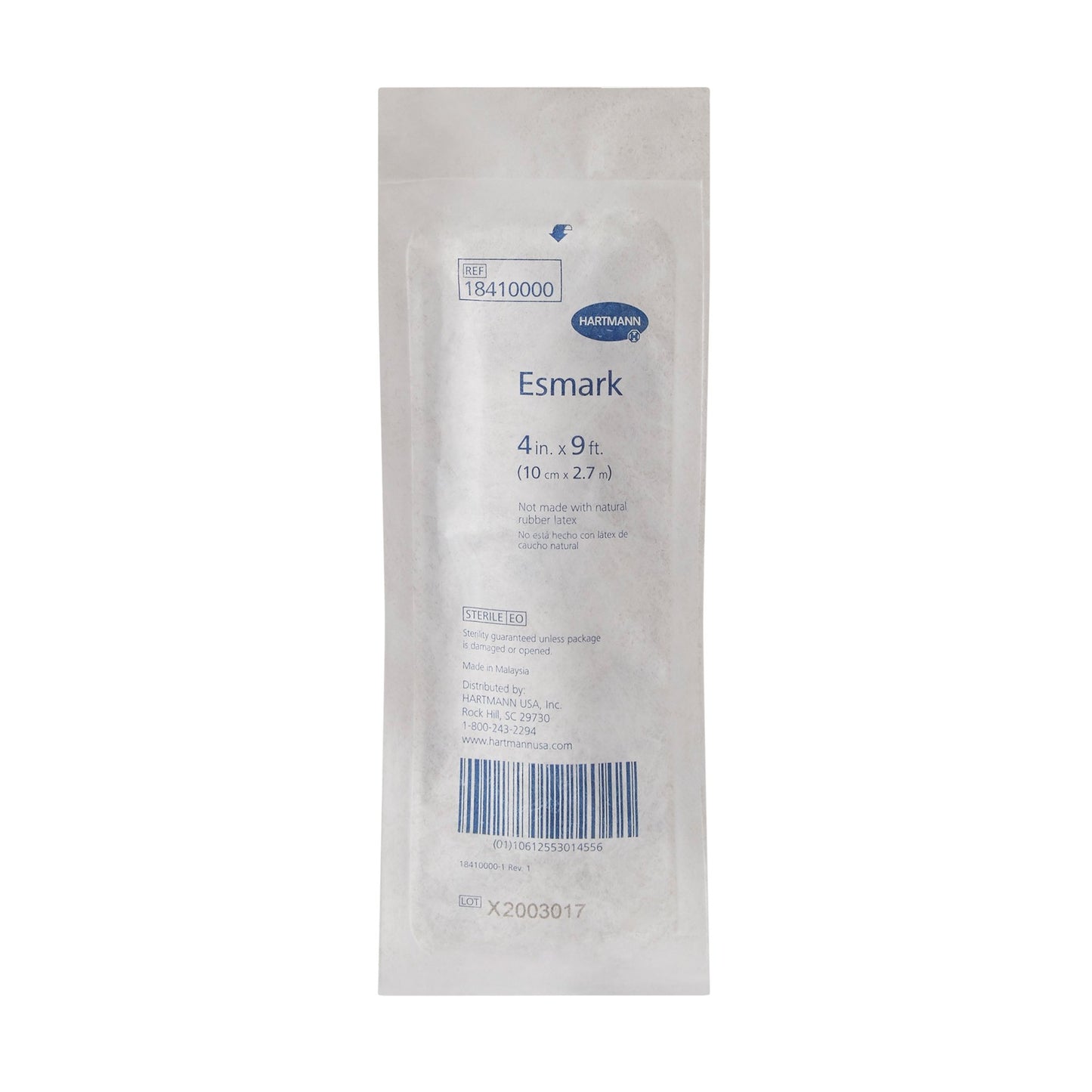 Esmark LF No Closure Esmark Compression Bandage, 4 Inch x 3 Yard 18410000