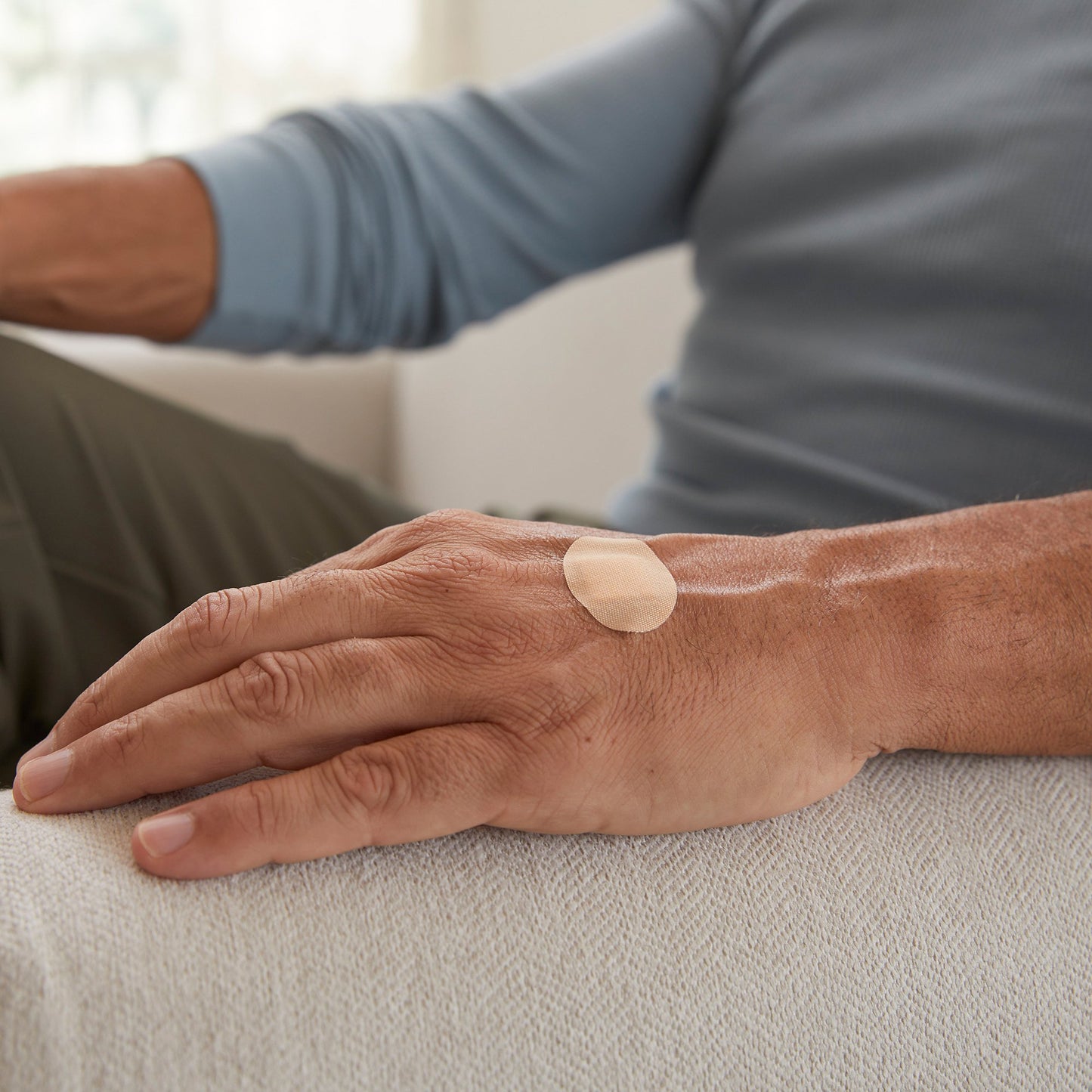 McKesson Oval Tan Adhesive Strip, 1 x 1-1/4 Inch 16-4800