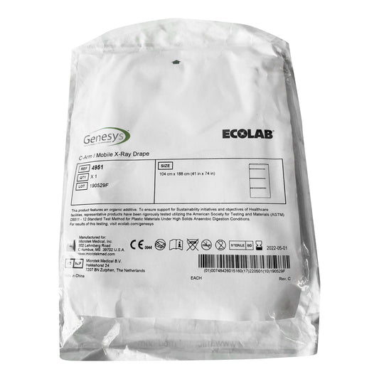 C-Arm / Mobile X-Ray Drape Image Intensifier Cover 41 X 74 Inch For C-Arm Imaging Equipment - 4951