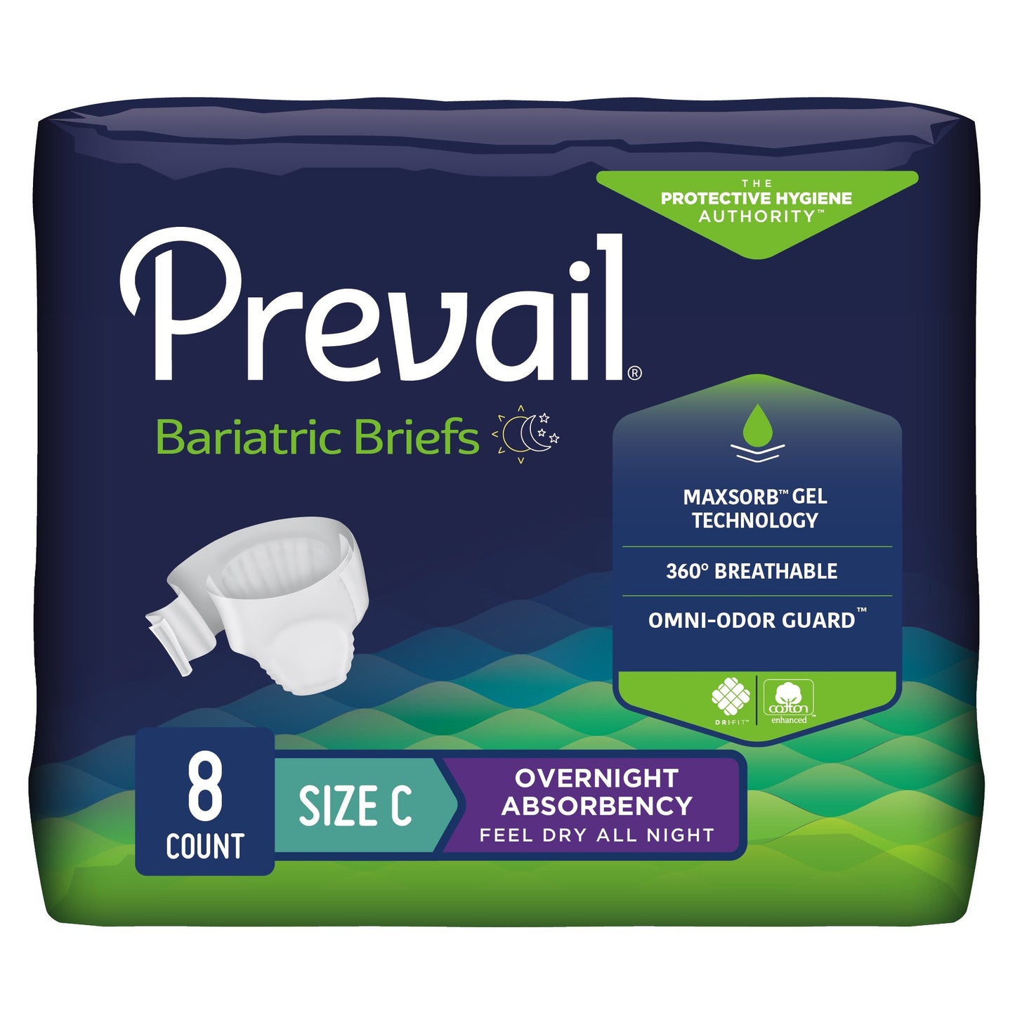 Prevail® Bariatric Ultimate Absorbency Incontinence Brief, Size C PV-110