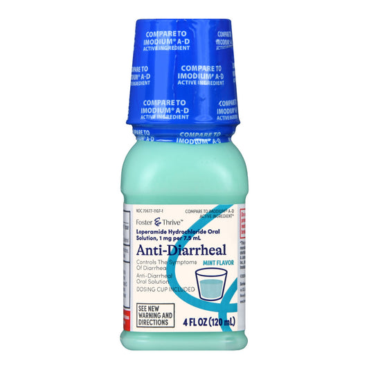 Foster & Thrive™ Anti-Diarrheal 1 mg per 7.5 mL Loperamide Oral Solution, Mint 70677110701