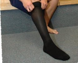 Compression Stocking JOBST® for Men Knee High X-Large Black Closed Toe - 115003