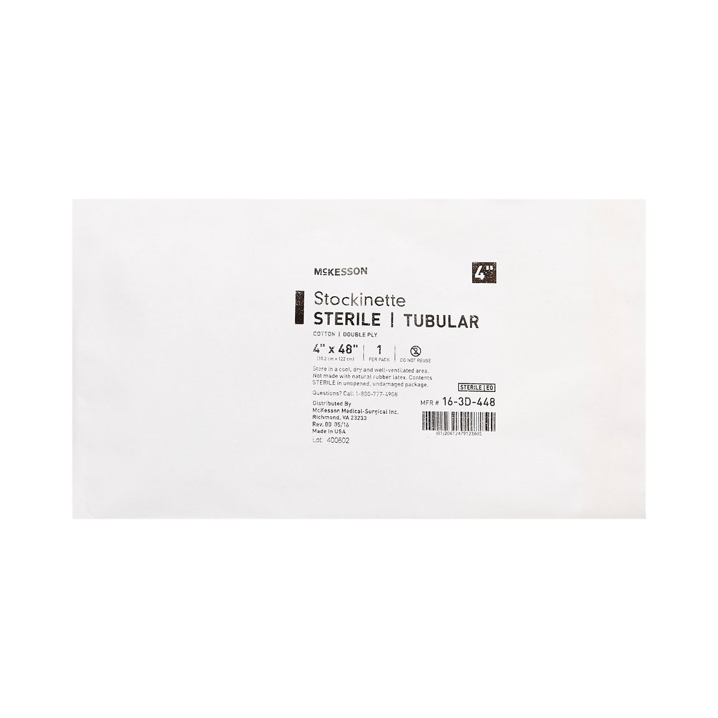 McKesson Beige Cotton Tubular Stockinette, 4 x 48 Inch 16-3D-448