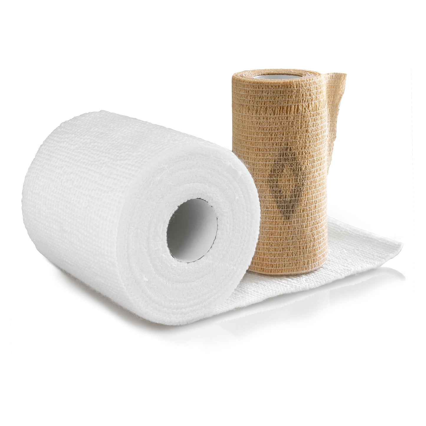 2 Layer Compression Bandage System McKesson 4 Inch X 7-1/10 Yard / 4 Inch X 6-9/10 Yard Self-adherent Closure Tan / White NonSterile 30 to 40 mmHg 2006