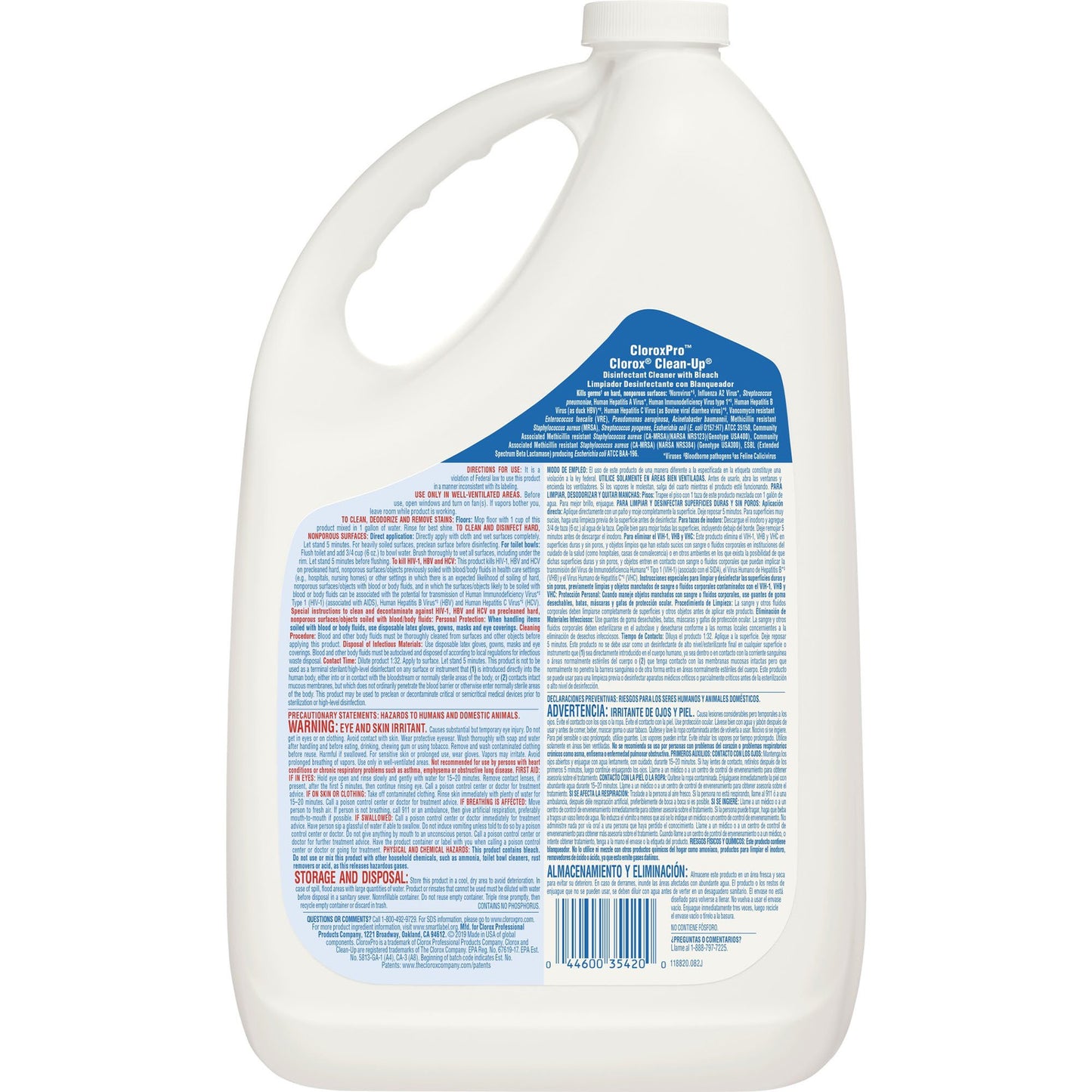Clorox Pro™ Clorox® Clean-Up® Disinfectant Cleaner with Bleach, Jug, 1 gal. 35420