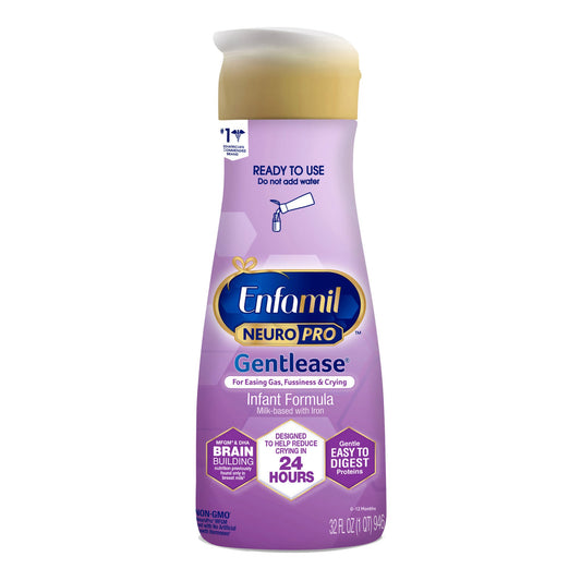 Infant Formula Enfamil NeuroPro™ Gentlease® Unflavored 32 oz. Bottle Liquid Milk-Based Crying / Spitup - 494104