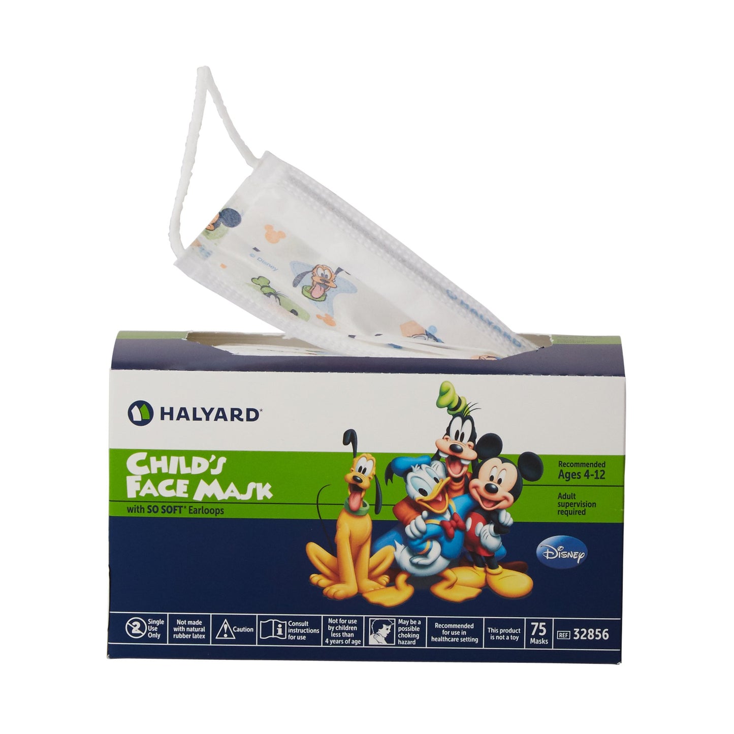 Halyard Procedure Mask Pleated Earloops Child Size Kid Design (Disney) 32856