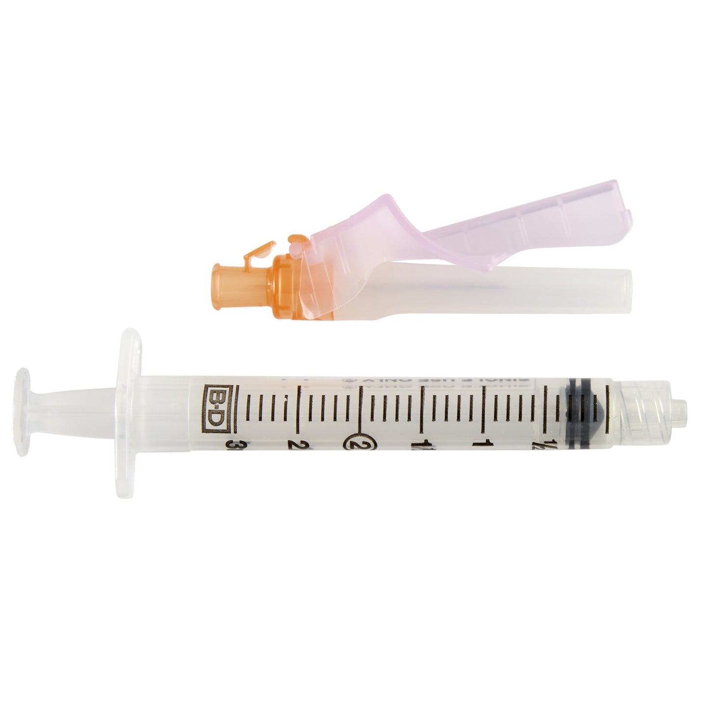 Safety Hypodermic Syringe with Needle Eclipse™ 3 mL 1 Inch 25 Gauge Hinged Safety Needle Regular Wall - 305787
