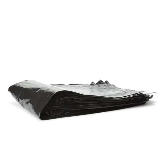 Trash Bag Colonial Bag 60 gal. Black LLDPE 1 mil 38 X 58 Inch X-Seal Bottom Flat Pack - TGG-58X