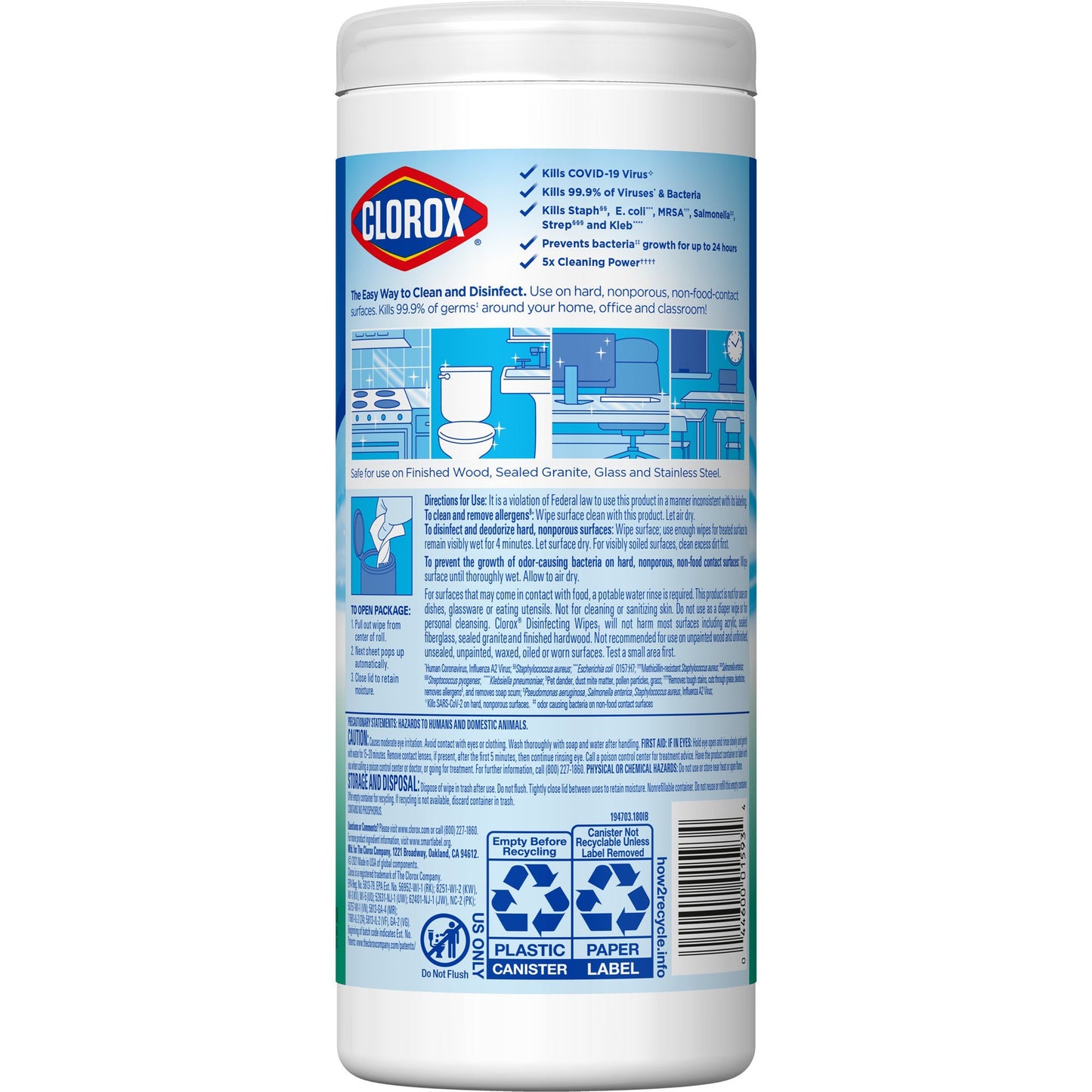 Clorox® Disinfecting Wipes, Fresh Scent, 35 ct. 01593