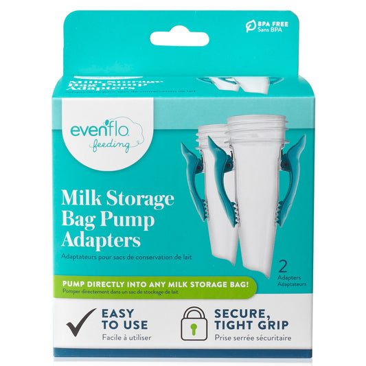 Breast Milk Storage Bag Adapter Evenflo Advanced For Evenflo Advanced Breast Pumps and Most Other Standard Neck Breast Pump Brands - 5142111