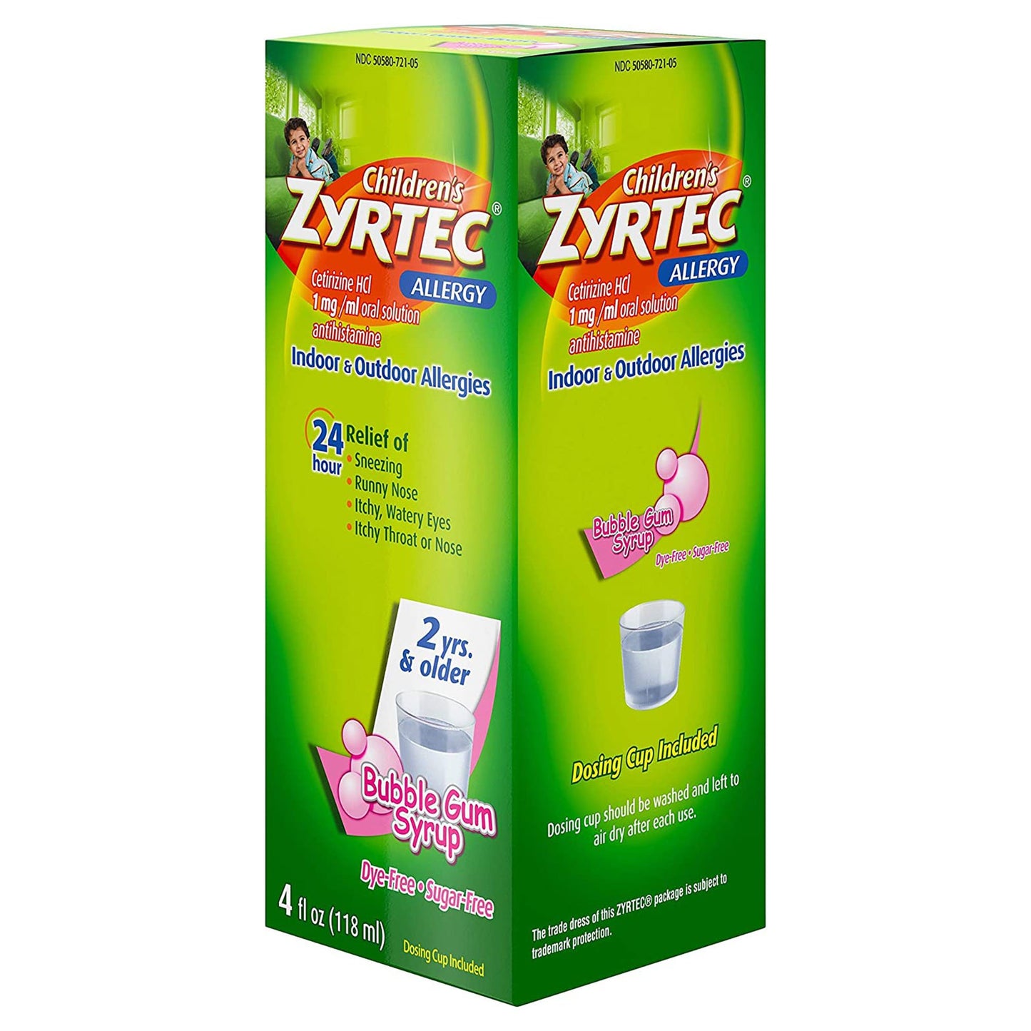 Children's Zyrtec Cetirizine Allergy Relief 50580072105