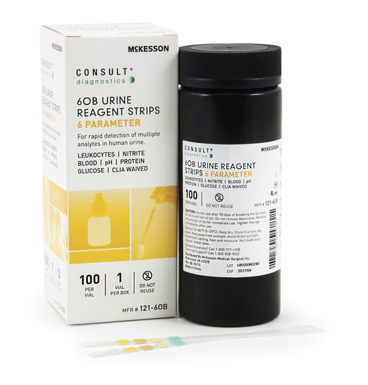 Urinalysis Reagent McKesson Consult™ Blood, Glucose, Leukocytes, Nitrite, pH, Protein For McKesson CONSULT 120 Ultra Urine Analyzer (MFR # 121-120) -