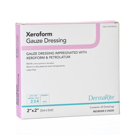 Xeroform Petrolatum Impregnated Dressing Xeroform™ Square 2 X 2 Inch Sterile - 24220