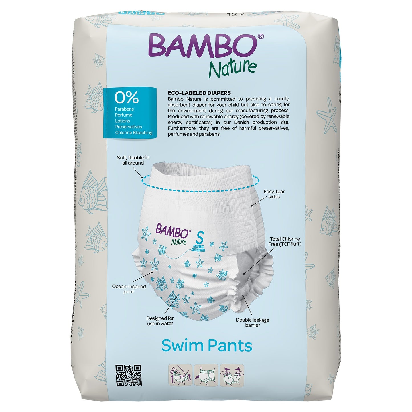 Bambo Nature Swim Pants, Small 1000024401