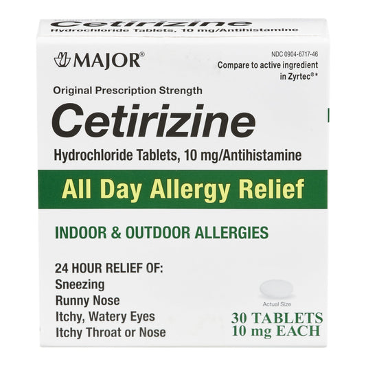 Major® Cetirizine Antihistamine 00904671746