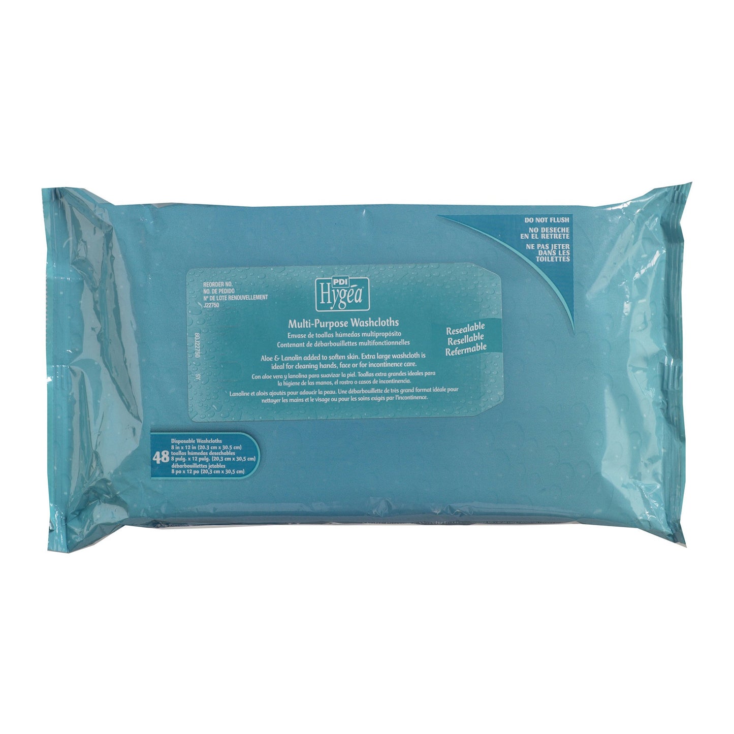 Personal Cleansing Wipe Hygea® Soft Pack Scented 48 Count - J22750