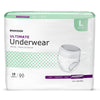 Unisex Adult Absorbent Underwear McKesson Pull On with Tear Away Seams Large Disposable Heavy Absorbency - UW33852