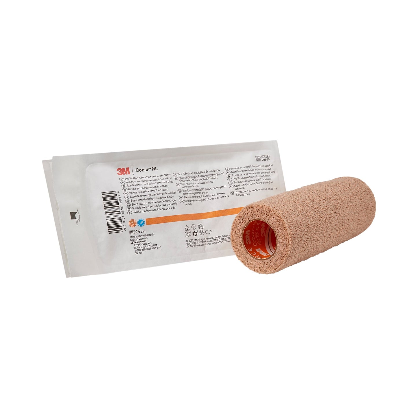3M™ Coban™ LF Self-adherent Closure Cohesive Bandage, 6 Inch x 5 Yard 2086S