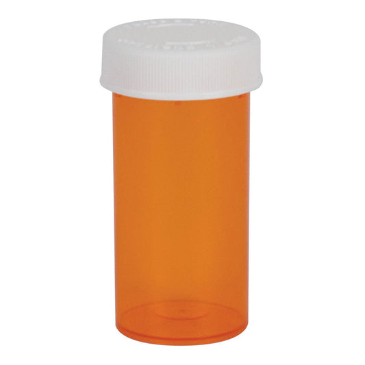 Prescription Vial Ezydose® Push & Turn 13 DRAM Amber - 30432