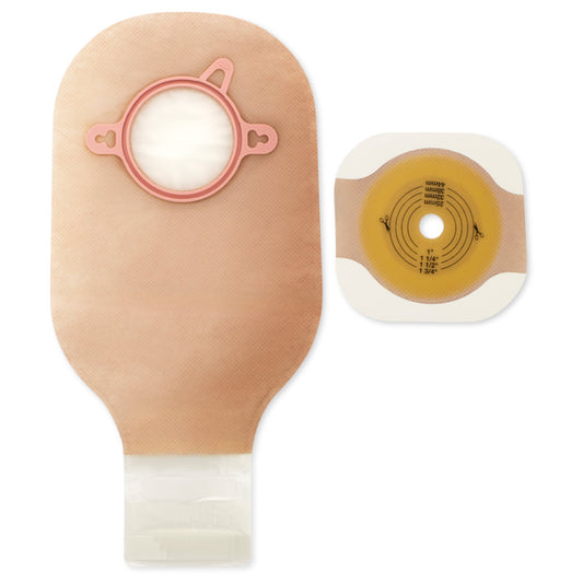 New Image™ 19353 Two-Piece Ileostomy/Colostomy Pouch, 57mm Flange, Green 19353