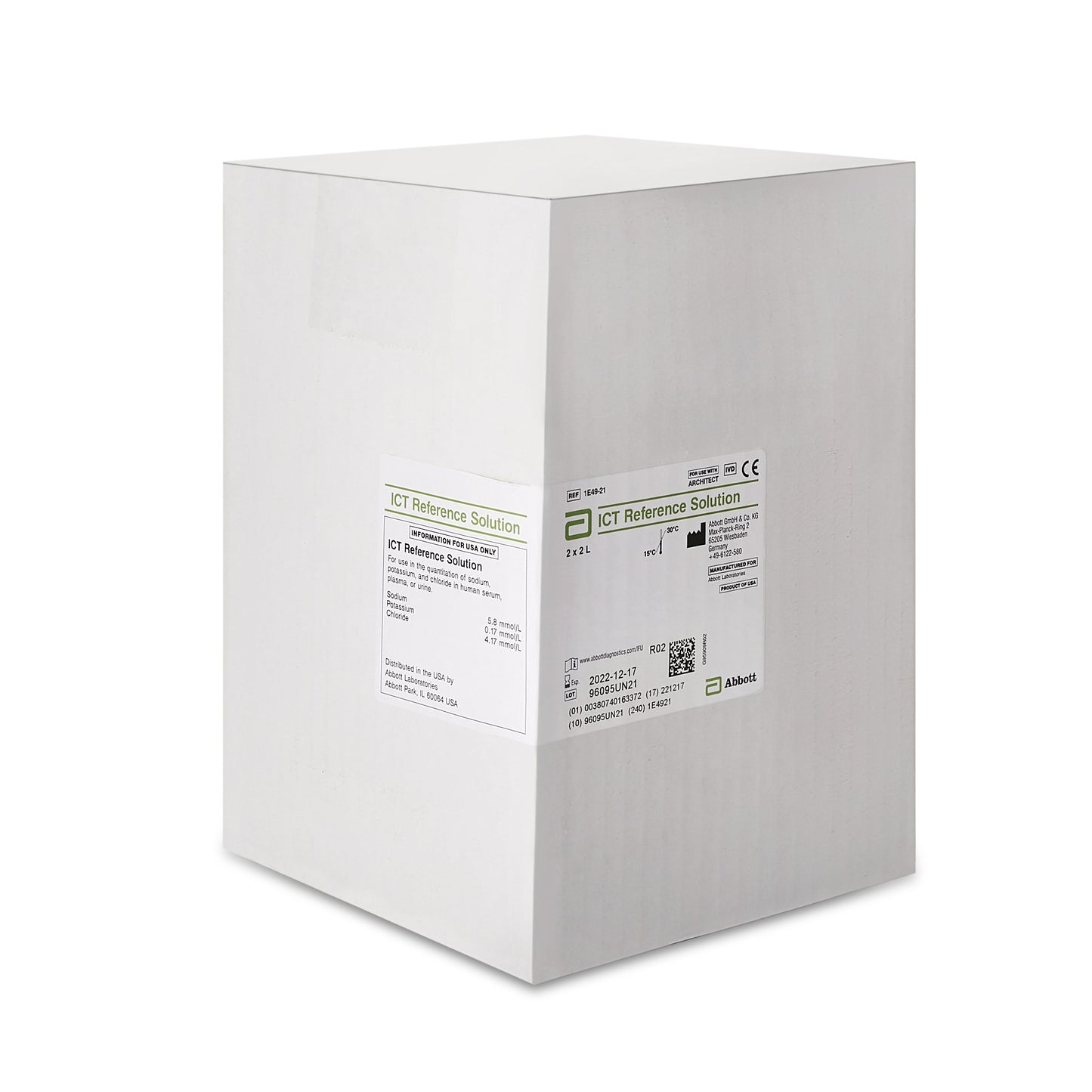 Architect™ ICT Reference Solution for use with Architect c16000 Analyzer 01E4921