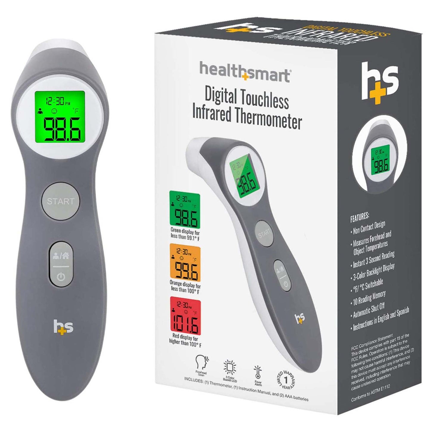 HealthSmart® Digital Touchless Infrared Thermometer 18-555-000