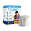 Attends Comfees Premium Baby Diapers, Tab Closure, Kid Design, Size 4 41540
