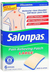 Topical Pain Relief Salonpas® 3.1% - 6% - 10% Strength Camphor / Menthol / Methyl Salicylate Patch 6 per Box - 46581021006