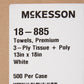 McKesson Nonsterile White Procedure Towel, 13 x 18 Inch 18-885