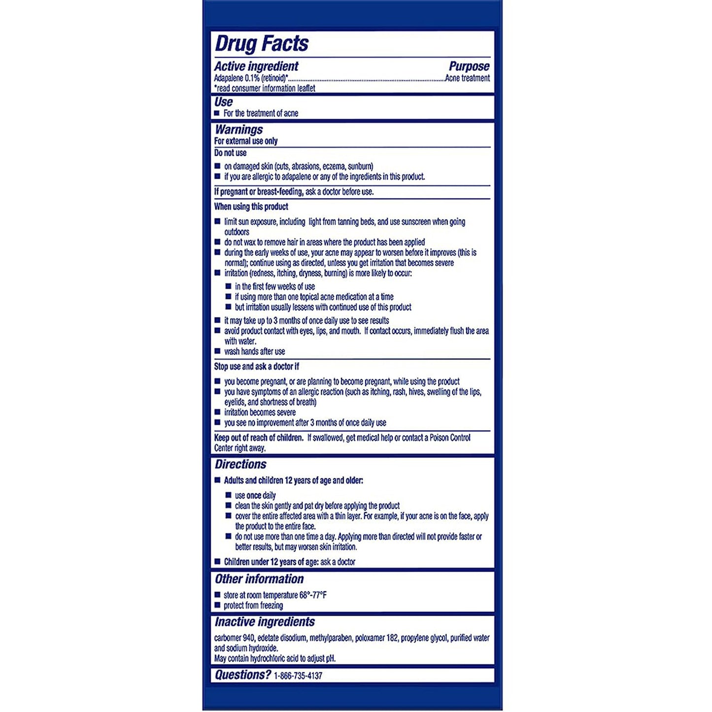 Acne Treatment Differin® 45 Gram Gel 30299492045