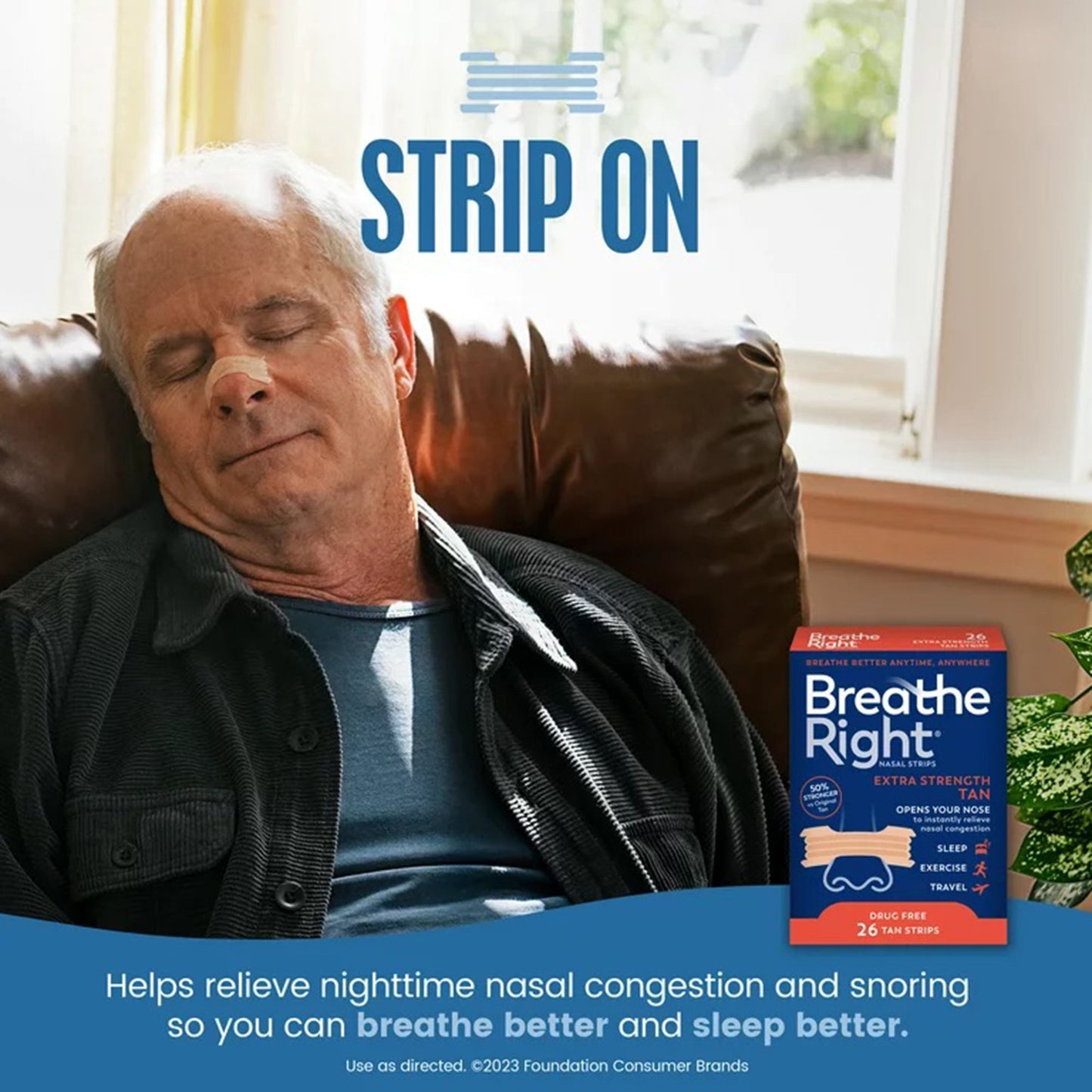 Breathe Right Nasal Strips, Extra Strength 81007180002