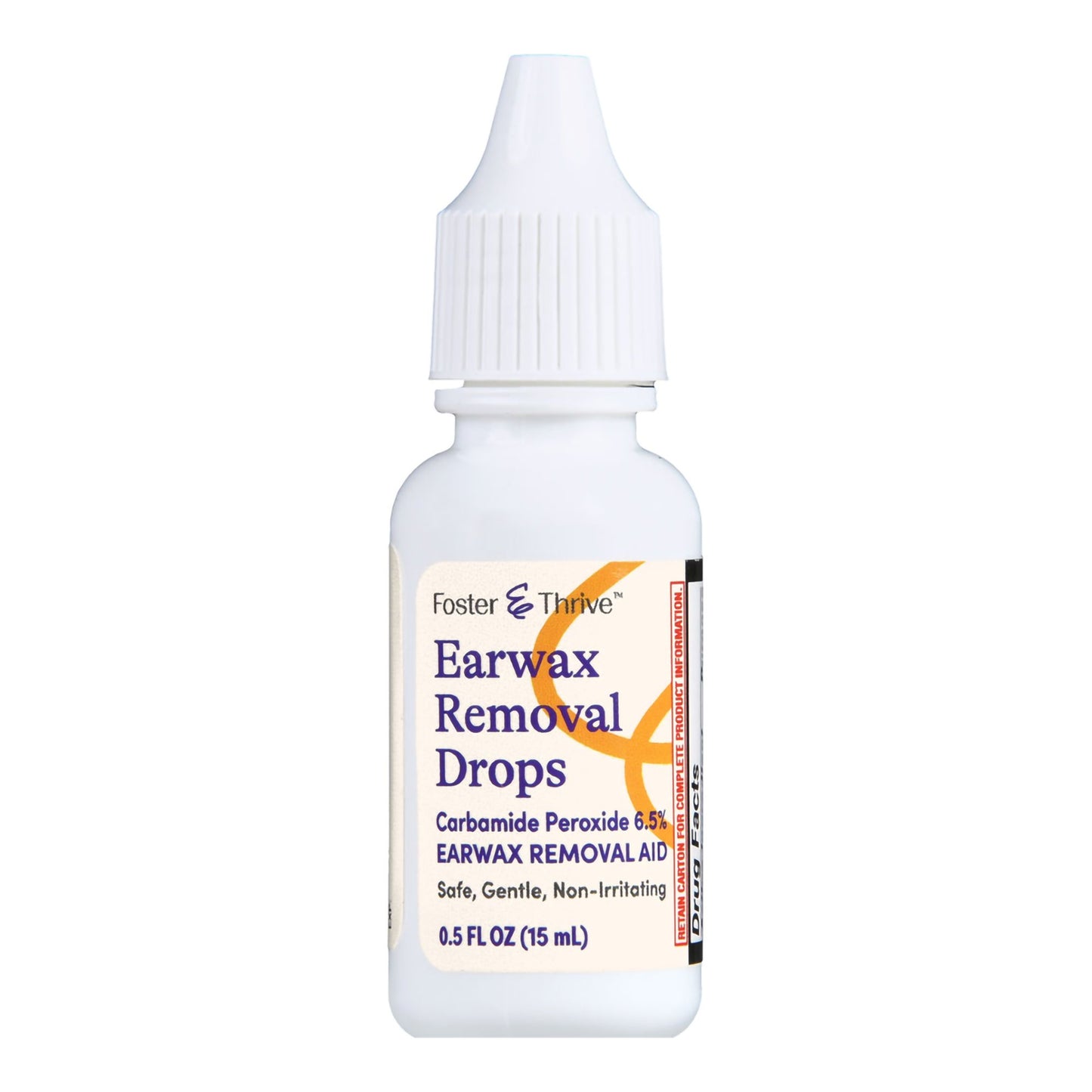 Foster & Thrive™ Earwax Removal Drops Carbamide Peroxide 6.5%, 0.5 Ounce 70677115401