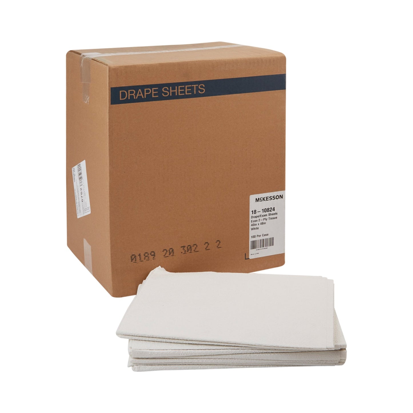 McKesson Nonsterile Physical Exam Drape, 40 x 48 Inch 18-10824