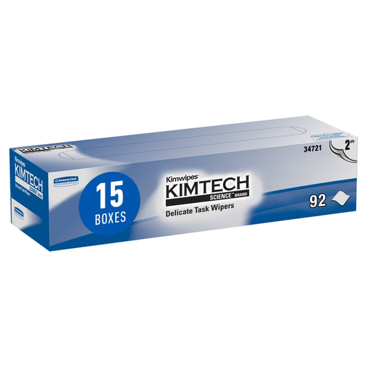 Delicate Task Wipe Kimtech Science Kimwipes Light Duty 90 Count Box 14-7/10 X 16-3/5 Inch NonSterile Disposable - 34721