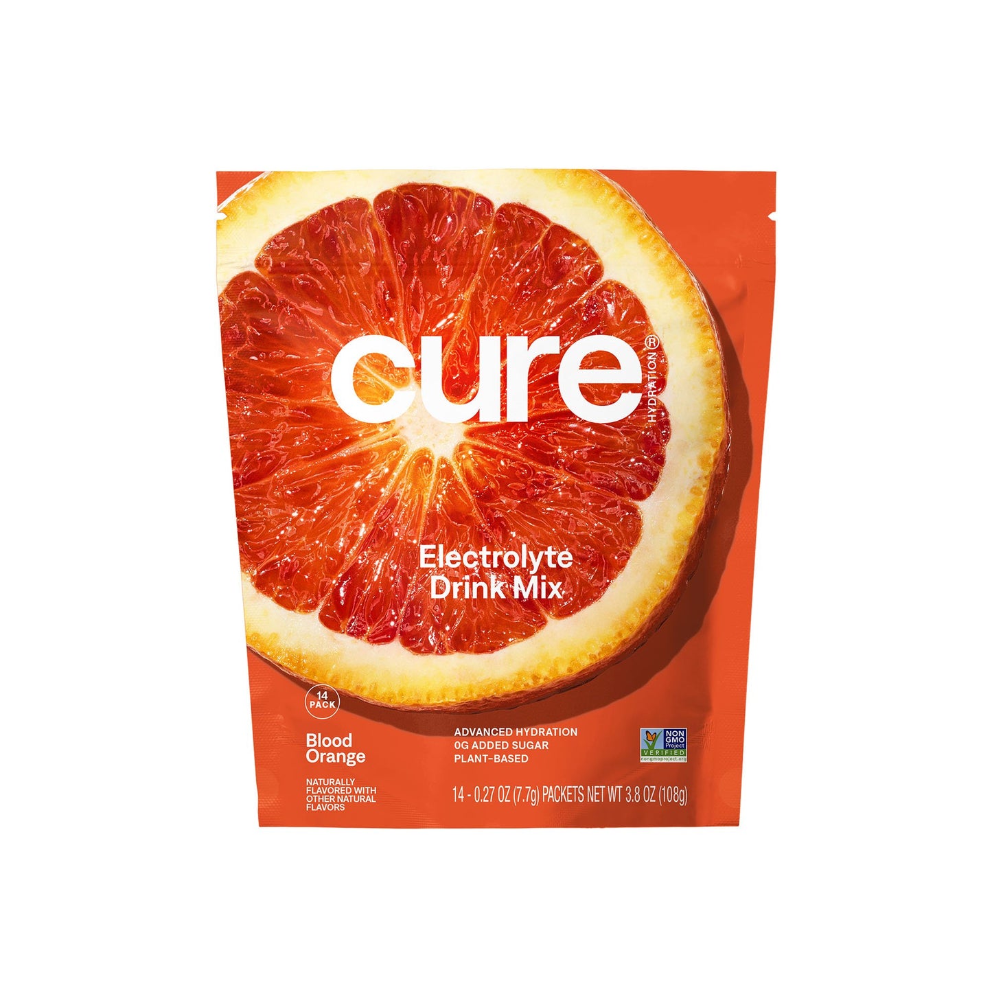 Cure Electrolyte Drink Mix, Blood Orange, 7.7-gram Packets HM1010