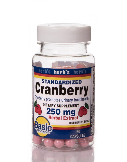 Dietary Supplement Cranberry Extract 250 mg - 30% Strength Capsule 60 per Bottle - 30761004012